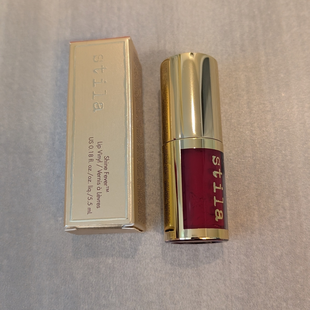 Stila Shine Fever Lip Vinyl - Bold Red NIB